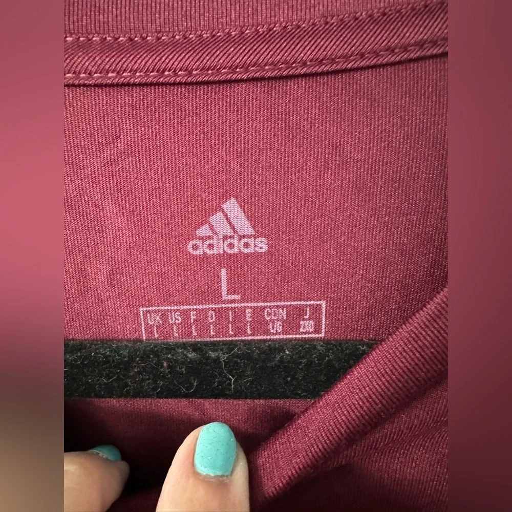 Adidas Maroon Mississippi State Bulldog Athletics Aeroready Pregame T-shirt